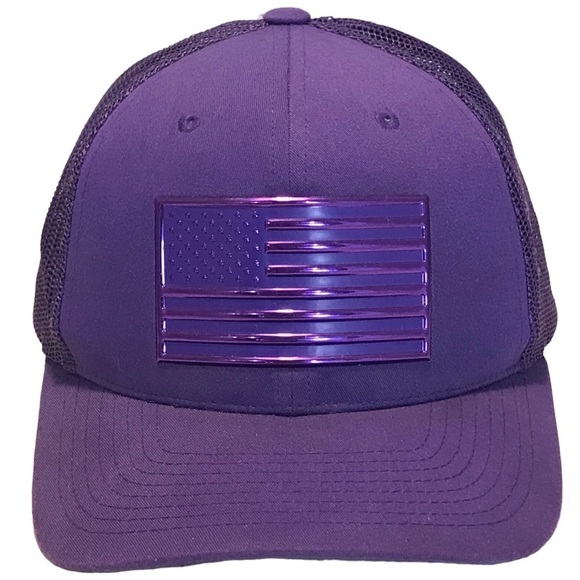 Pit Bull Adjustable SnapBack Metallic American Flag Cap - Picture 5 of 16